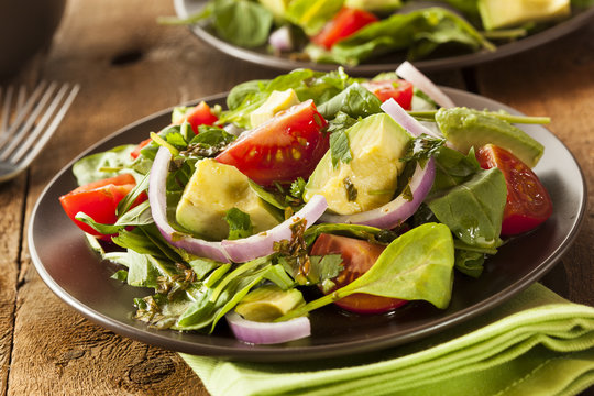 Organic Green Avacado And Tomato Salad