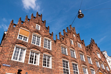 Fototapeta premium Traditional Dutch architecture building facade in Den Bosch