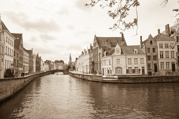 Fototapeta premium Canal, Bruges