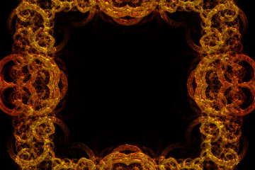 fantastic illustrated glass background object