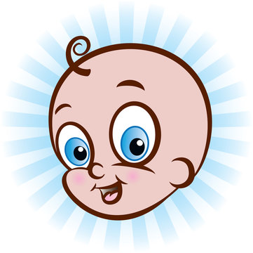 vector illustration of baby boy