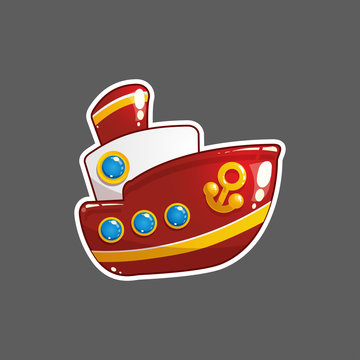recommend clip art: Cartoon Vector Steamship