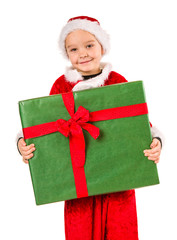 Boy and Christmas gift