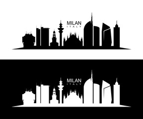 Naklejka premium Panoramę Mediolanu