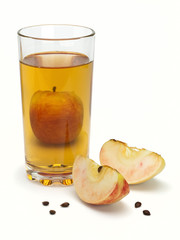 Apple juice and apples