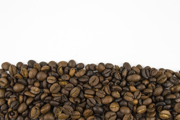 coffee beans bottom border