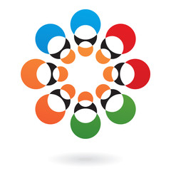 Colorful Round Abstract Icon
