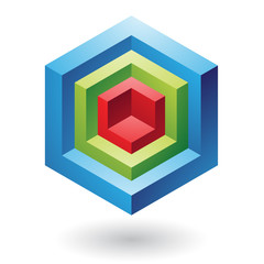 Obraz premium Cubical Abstract Icon