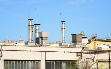 More chimney on the factory roof
