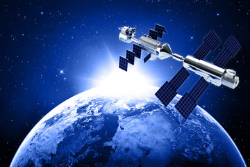 Obraz na płótnie Canvas satellite in space