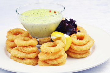 Fried onion rings