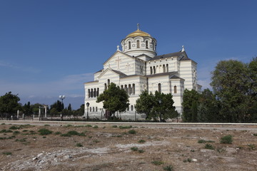 Fototapeta na wymiar Katedra św Włodzimierza. Hersonissos.