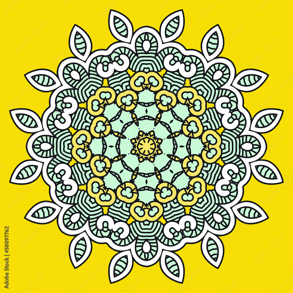 Aufkleber vector round decorative design element