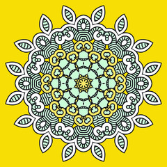 Vector Round Decorative Design Element