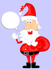 Cute cartoon Santa Claus