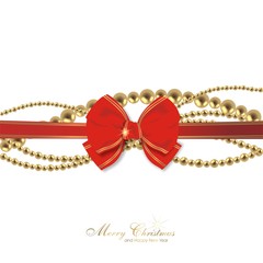 Hintergrund mit roter Schleife