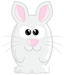 Obraz na płótnie Canvas Cute cartoon easter bunny