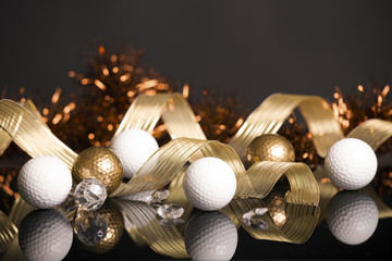 Golf Christmas Balls