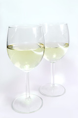 white wine glasses