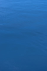 Blue water in the river