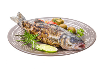 Roasted seabass