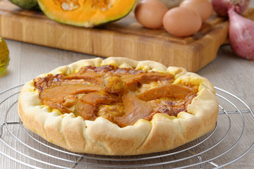 Torta salata di zucca e formaggio