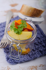 Kürbis-Kartoffelgemüse im Einweckglas