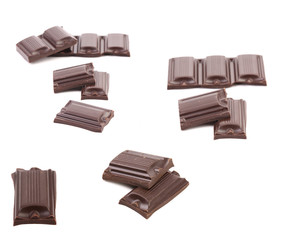 Collage of three chocolate bars.