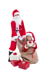 Santa with surprise present