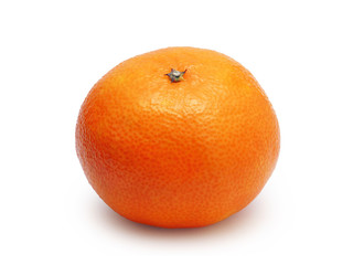 unpeeled tangerine isolated