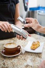 Customer Paying using NFC