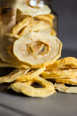 dried Apple Rings in a Jar