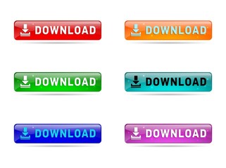 Fototapeta premium Rectangular download buttons