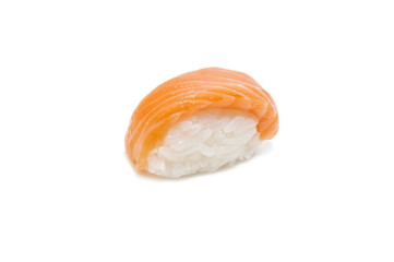 Japanese sushi seafood on a white background