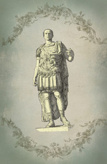 Fototapeta na wymiar Roman emperor Augustus Caesar statue. Rome