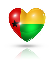 Love Guinea Bissau, heart flag icon