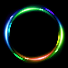 ring lens flare double green