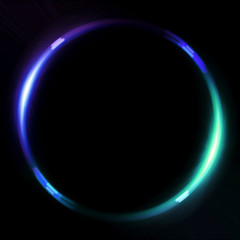 ring lens flare purple green