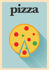 Minimal Pizza Poster
