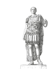 Obraz premium Roman emperor Augustus Caesar statue. Rome