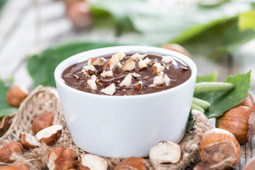 Portion of Hazelnut Cream