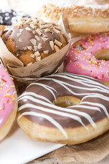 Heap of mixed Muffin and Donuts
