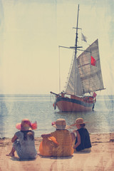 Les fillettes et la mer