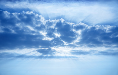 Beautiful cumulonimbus clouds