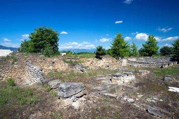 ruins in Dion, Greece.