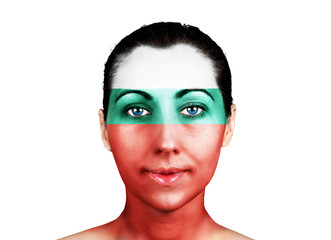 Face  with the Bulgaria flag