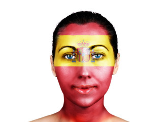 Face  with the Spain flag