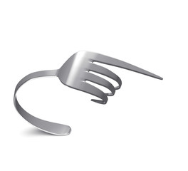 Bent fork