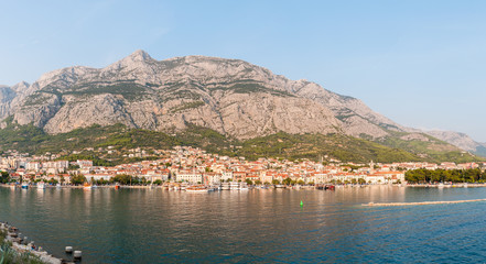 Fototapeta premium Panoramic view of Makarska