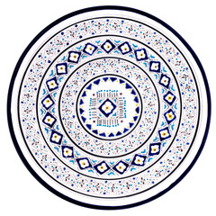 Tunisian plate with traditional pattern